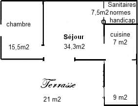 Plan détaillé rez de chaussée