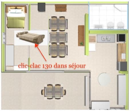 Plan intérieur du gite phoenix