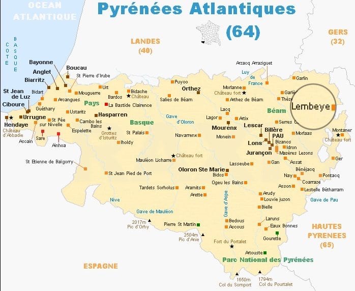 Réservations 64, Départements limitrophes