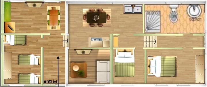 gite poule d'eau et son plan