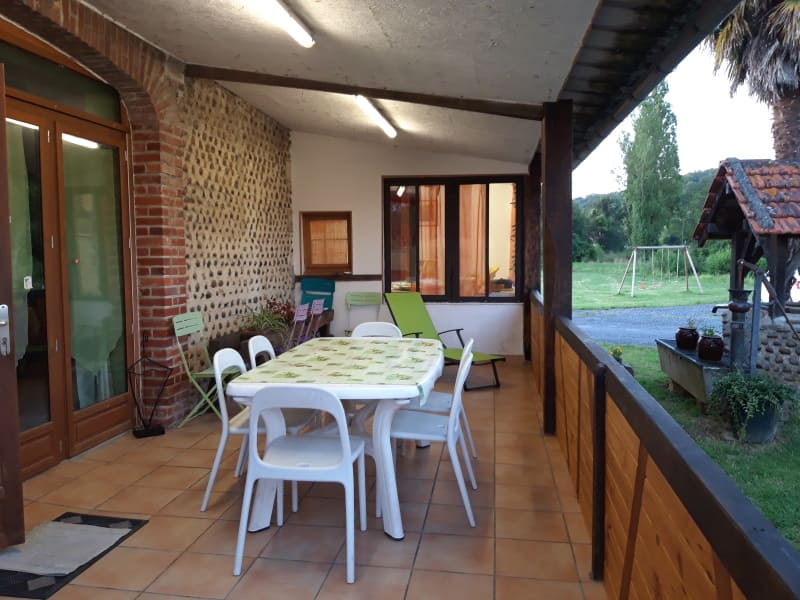 terrasse close éclairée