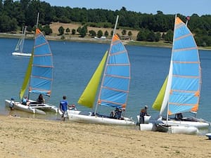 Voiliers au lac de Gabas